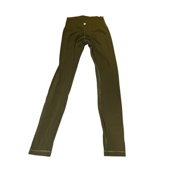 Lululemon Align High-Rise Pant‎ II 25" Sz 2 Gray Sage Soft Stretch Gym Active - Picture 2 of 6